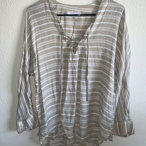 Olivaceous striped tunic